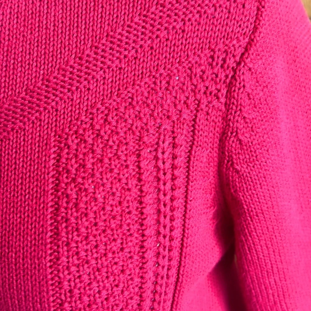 CHRISTOPHER & BANKS❤️Red CARDIGAN Full Zipper❄️VERY GOOD CONDITION Women’s SMALL - Picture 5 of 9